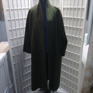 Women's Olive Green Overcoat